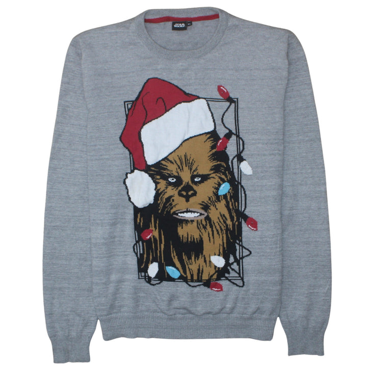 Star Wars Men’s Grey XL Chewbacca Christmas Pullover Jumper