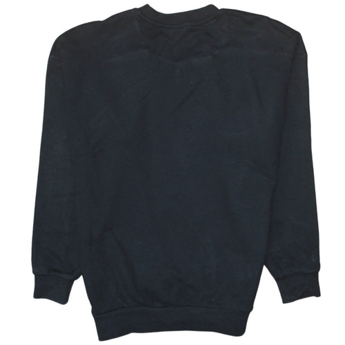 Adidas Womens Black Size 8 Crew Neck Long Sleeve Pullover Sweatshirt