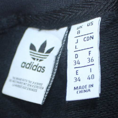Adidas Womens Black Size 8 Crew Neck Long Sleeve Pullover Sweatshirt