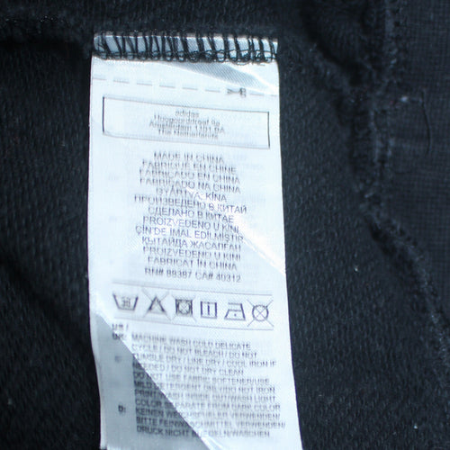 Adidas Womens Black Size 8 Crew Neck Long Sleeve Pullover Sweatshirt
