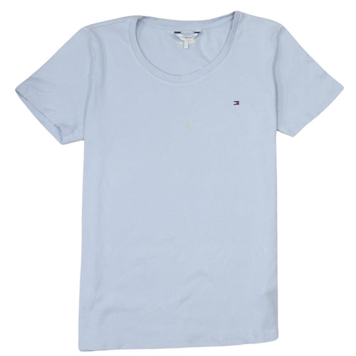 Tommy Hilfiger Men's Blue Cotton Crew Neck Short Sleeve T-Shirt S