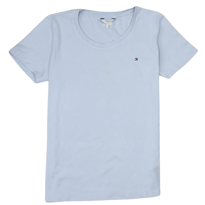 Tommy Hilfiger Men's Blue Cotton Crew Neck Short Sleeve T-Shirt S