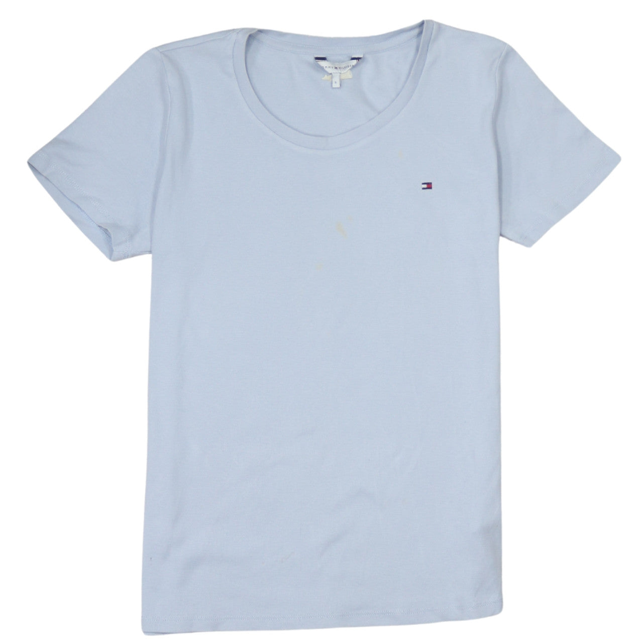 Tommy Hilfiger Men's Blue Cotton Crew Neck Short Sleeve T-Shirt S