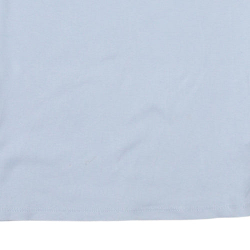 Tommy Hilfiger Men's Blue Cotton Crew Neck Short Sleeve T-Shirt S