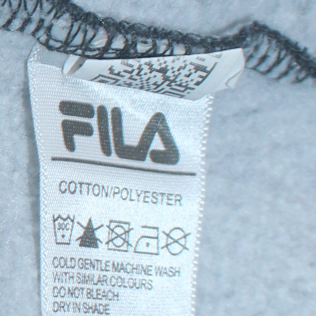 Fila Womens Blue Full Zip Hoodie Size 14 Cotton Blend Casual