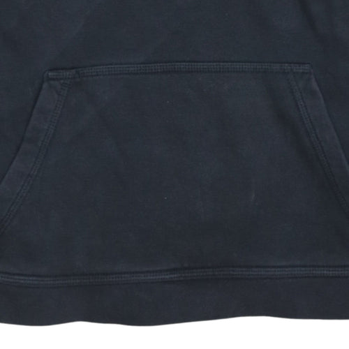 Nike Boys Black XL Pullover Hoodie with Embroidered Logo