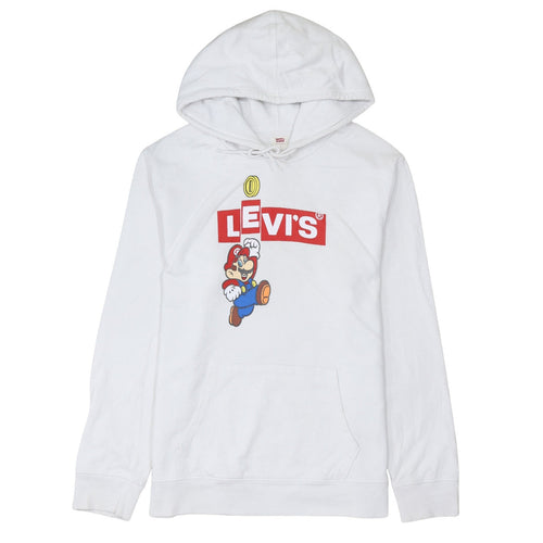 Levi’s Men’s White Super Mario Pullover Hoodie Size L