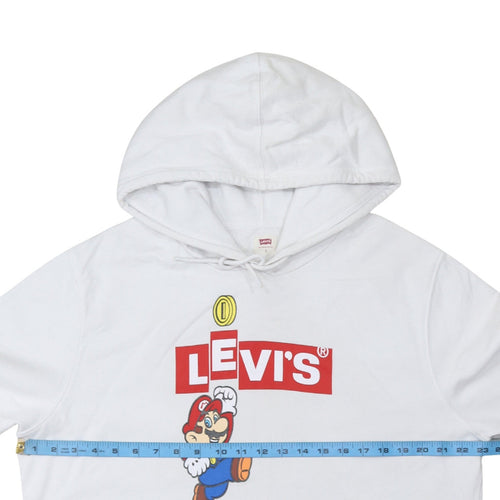 Levi’s Men’s White Super Mario Pullover Hoodie Size L