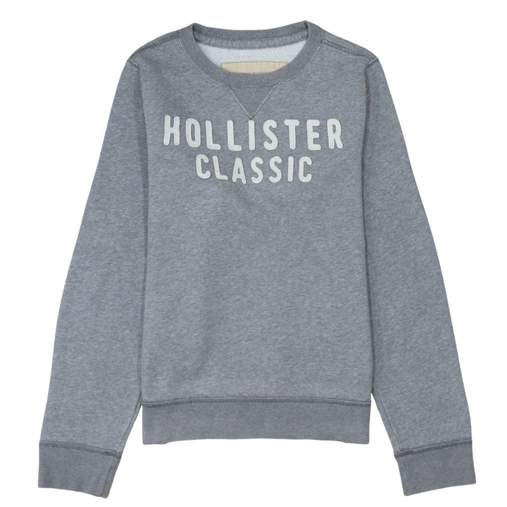 Hollister Womens Grey Classic Logo Crew Neck Sweatshirt XL