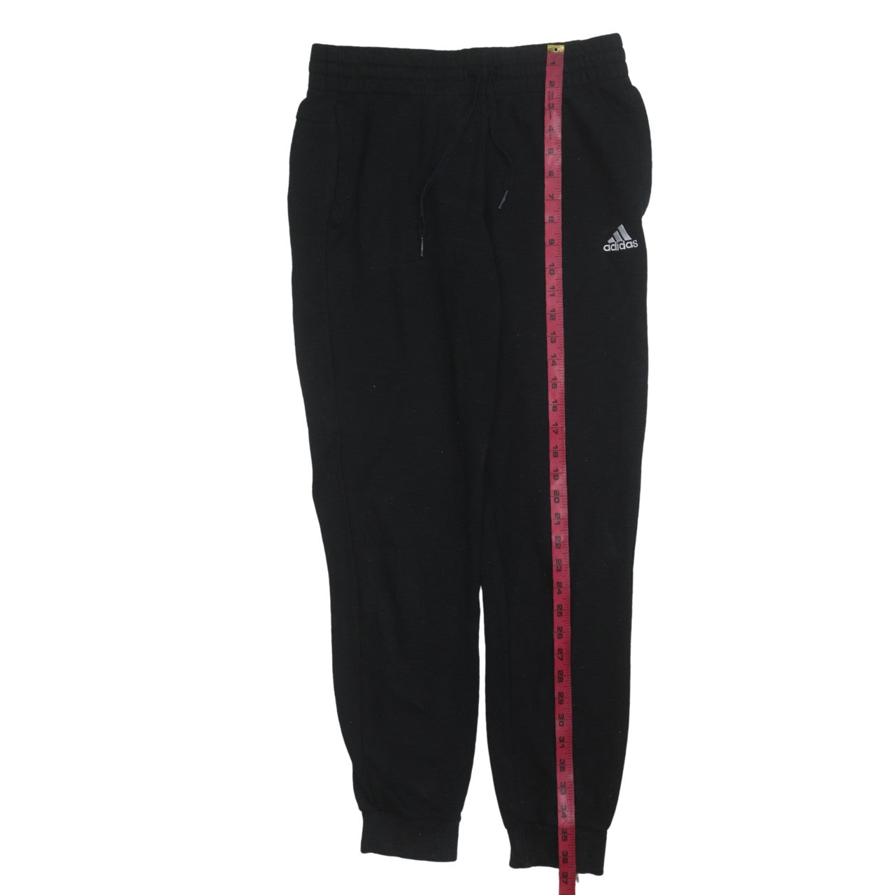 adidas Womens Black Jogger Sweatpants S Regular Fit Fleece Activewear