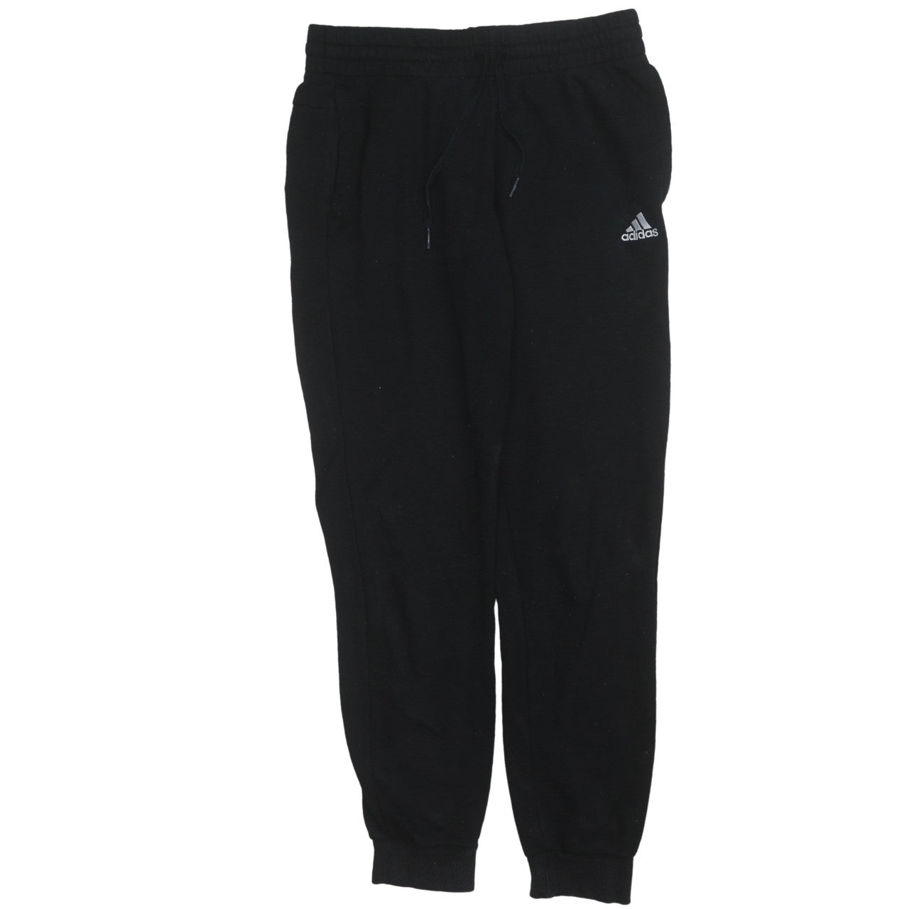 adidas Womens Black Jogger Sweatpants S Regular Fit Fleece Activewear