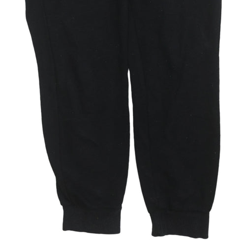 adidas Womens Black Jogger Sweatpants S Regular Fit Fleece Activewear