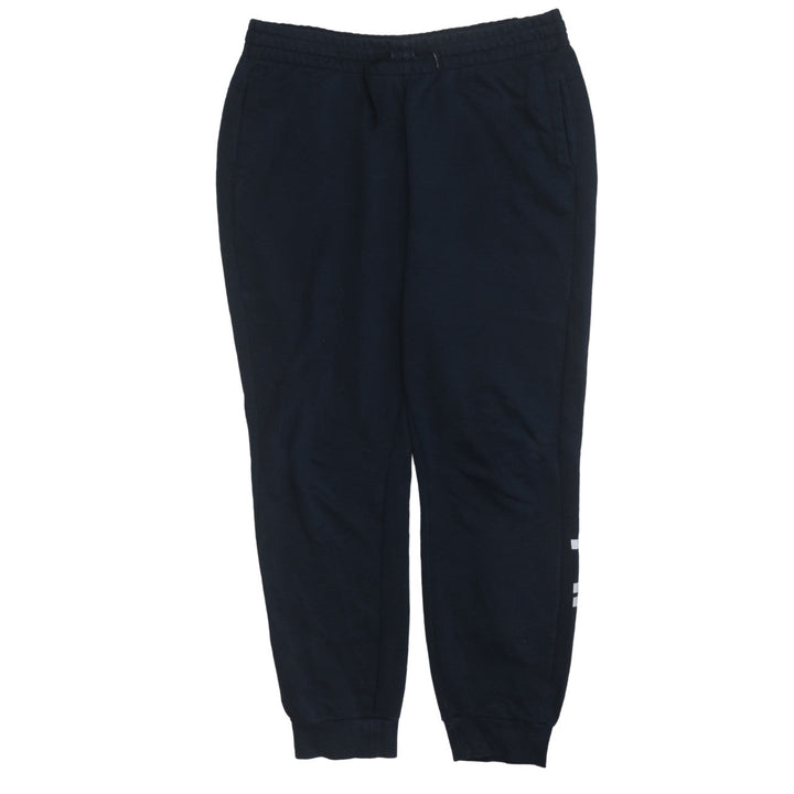 Adidas Womens Black L Jogger Sweatpants Tapered Fleece Trousers