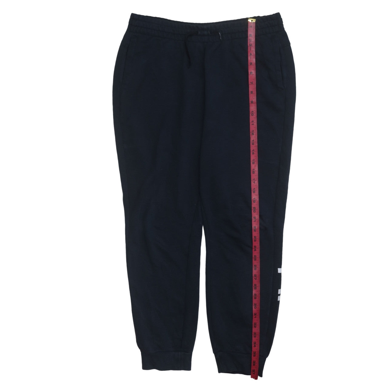 Adidas Womens Black L Jogger Sweatpants Tapered Fleece Trousers