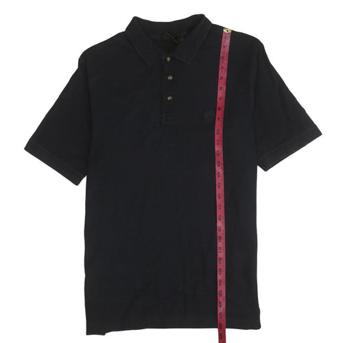Timberland Mens Black Regular Fit Cotton Short Sleeve Polo Shirt M