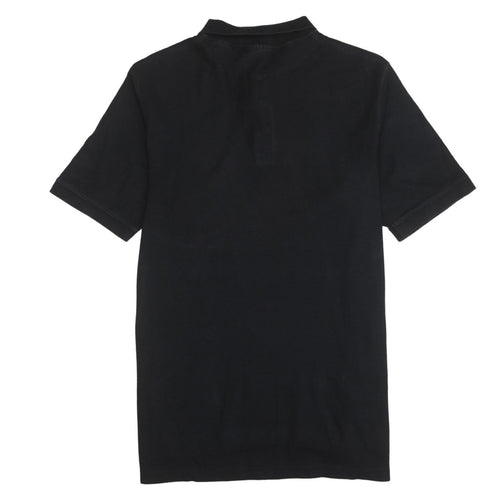 Timberland Mens Black Regular Fit Cotton Short Sleeve Polo Shirt M
