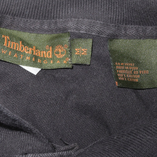 Timberland Mens Black Regular Fit Cotton Short Sleeve Polo Shirt M