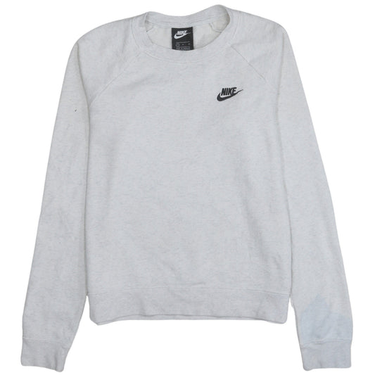 Nike Women's Grey Small Pullover Crew Neck Sweatshirt