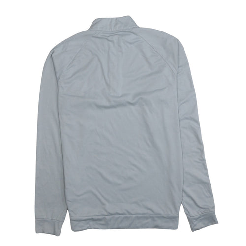 Adidas Men's Grey 1/2 Zip Long Sleeve Sweatshirt Size S