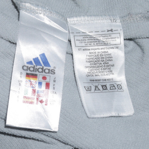 Adidas Men's Grey 1/2 Zip Long Sleeve Sweatshirt Size S