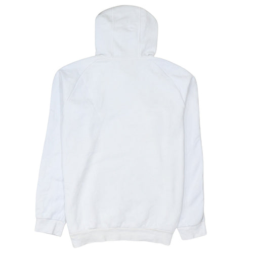 Adidas Men’s White Pullover Hoodie L Sports Fleece Sweatshirt