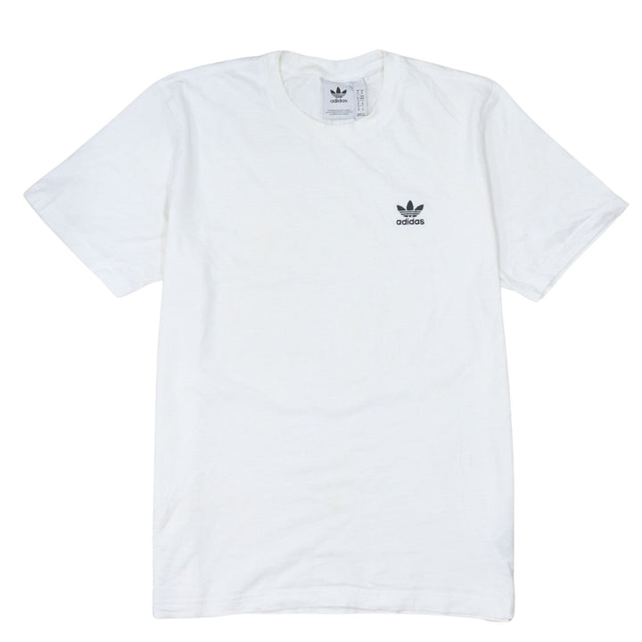 Adidas Men’s White Cotton Trefoil Logo Regular Fit T-Shirt M