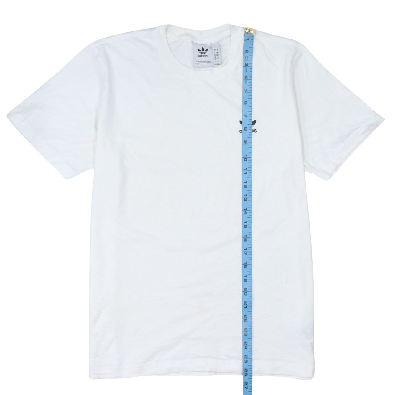 Adidas Men’s White Cotton Trefoil Logo Regular Fit T-Shirt M