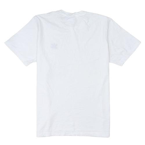 Adidas Men’s White Cotton Trefoil Logo Regular Fit T-Shirt M