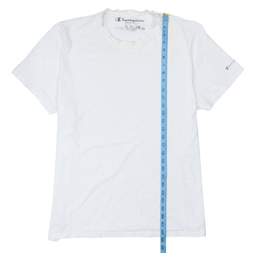 Champion Men's White XXL Crew Neck Cotton T-Shirt