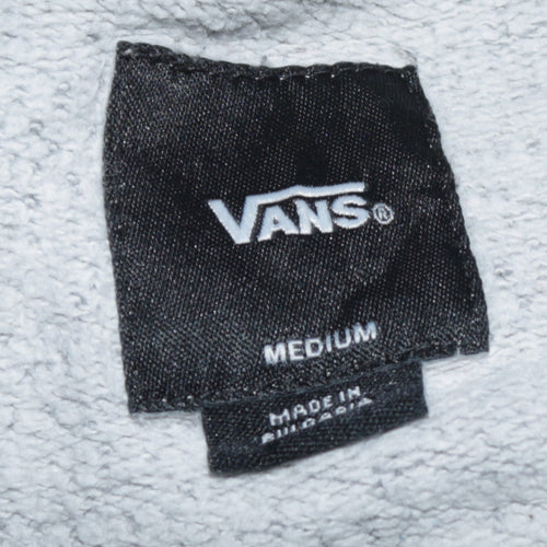 Vans Mens Grey Logo Crew Neck Pullover Sweatshirt Medium