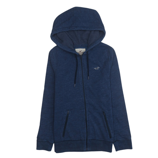 Hollister Mens Blue Full Zip Hoodie Size S Regular Fit