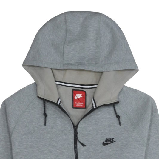Nike Men's Grey Full Zip Hoodie 2XL Regular Fit Sportswear