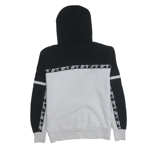 Puma Men's Black White 1/2 Zip Hoodie Regular Fit M Sportswear