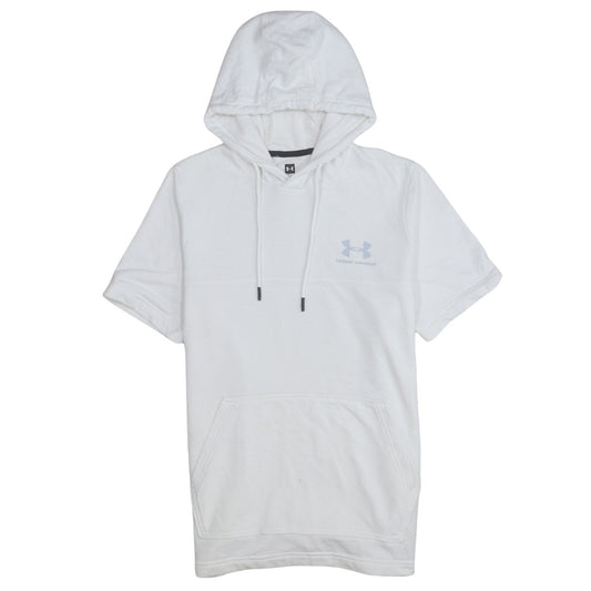 Under Armour Men's White Short Sleeve Pullover Hoodie Size S