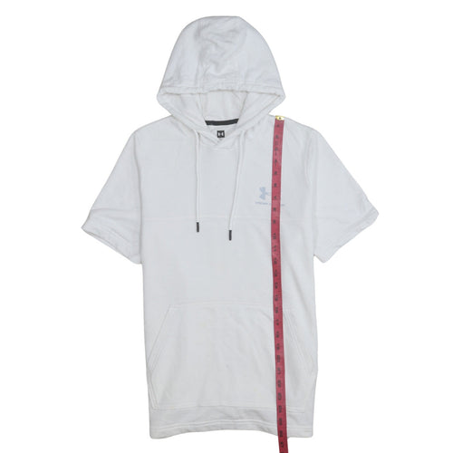Under Armour Men's White Short Sleeve Pullover Hoodie Size S