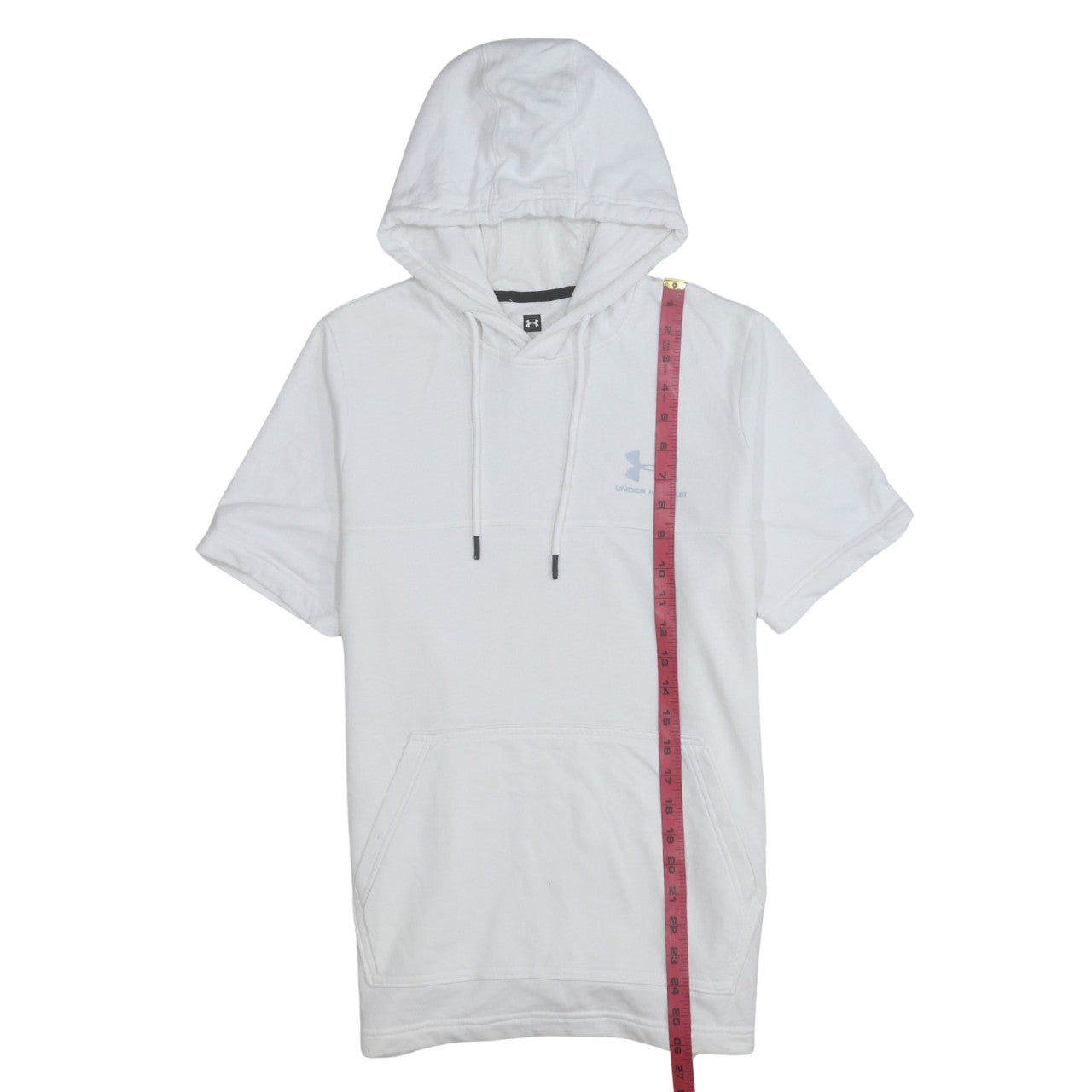 Under Armour Men's White Short Sleeve Pullover Hoodie Size S