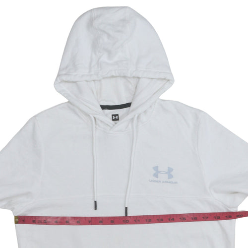 Under Armour Men's White Short Sleeve Pullover Hoodie Size S