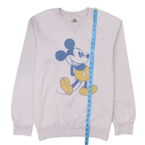 Disney Parks Women White Long Sleeve Mickey Mouse Sweatshirt M