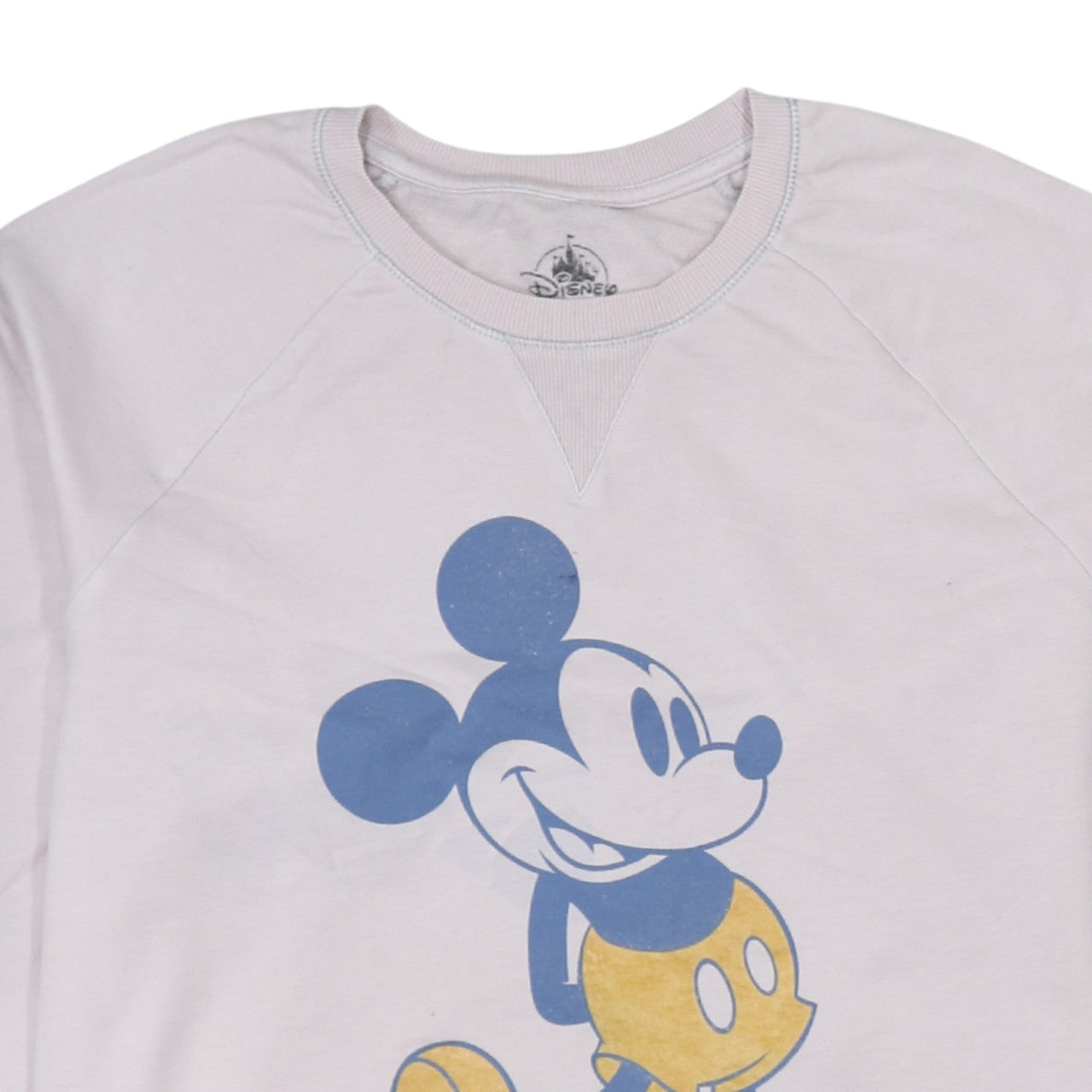 Disney Parks Women White Long Sleeve Mickey Mouse Sweatshirt M