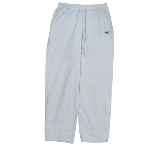 Fila Girls Grey Polyester Track Pants Age 12 Years Elastic Waist Activewear