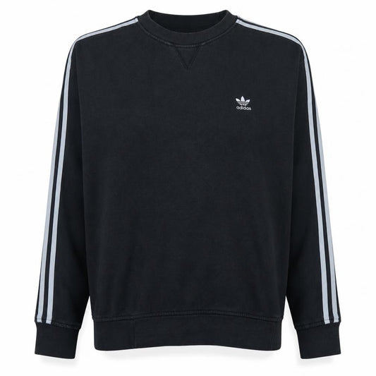 Front view of Adidas Women Black Crew Neck Pullover Sweatshirt, size 12