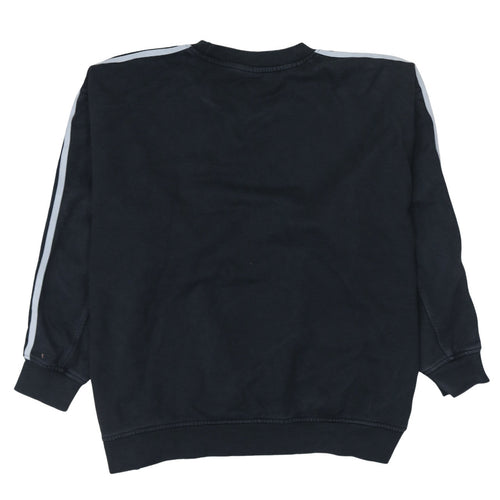 Adidas Women Black Crew Neck Pullover Sweatshirt Size 12