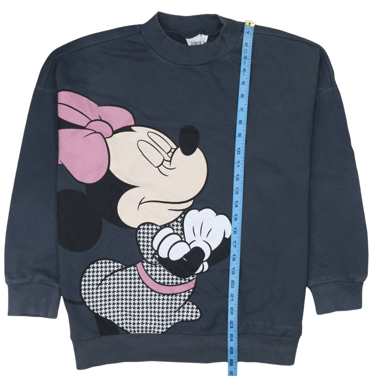 Disney Women’s Navy Minnie Mouse Pullover Sweatshirt Small