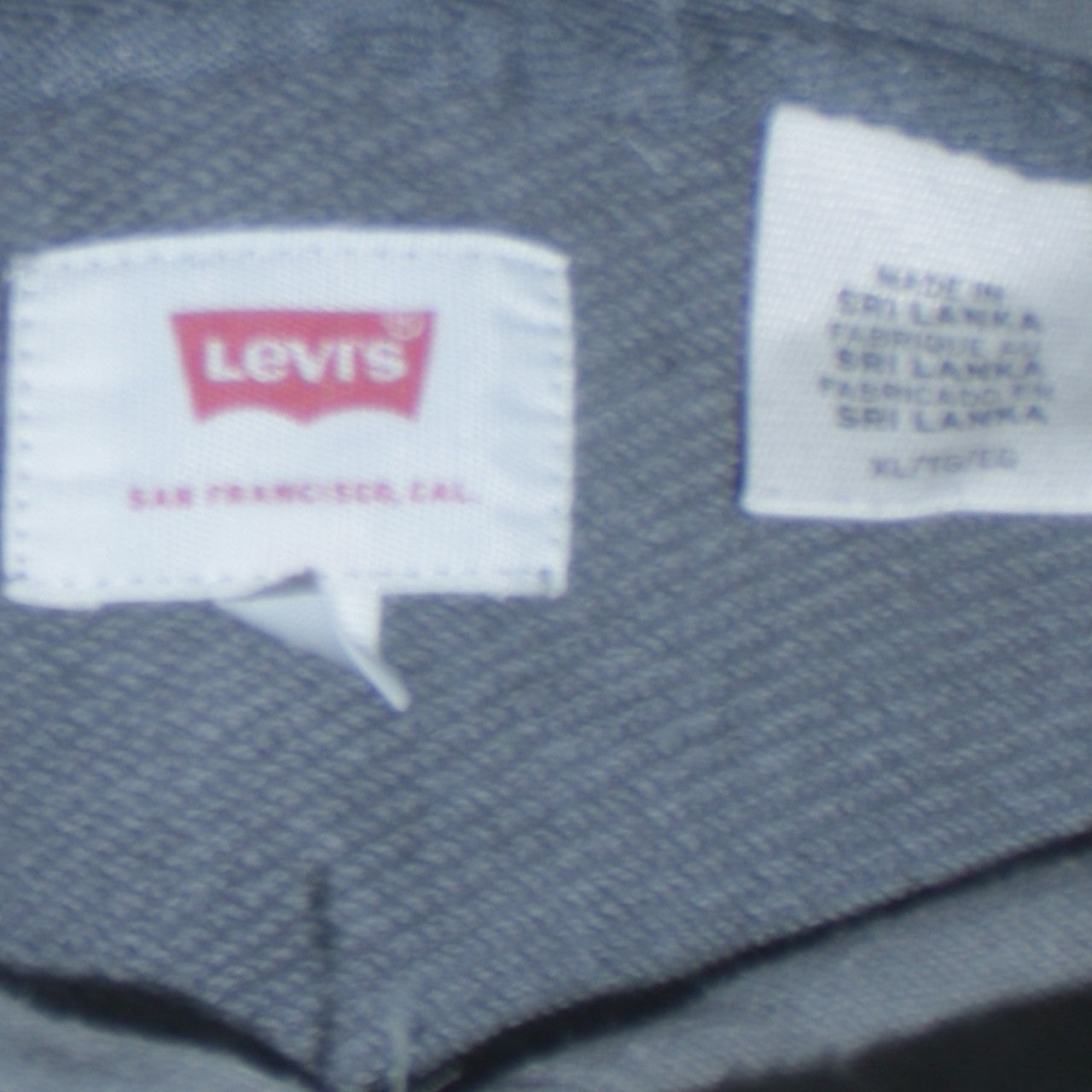 Levi's Men's Grey Logo Pullover Hoodie Size M Regular Fit