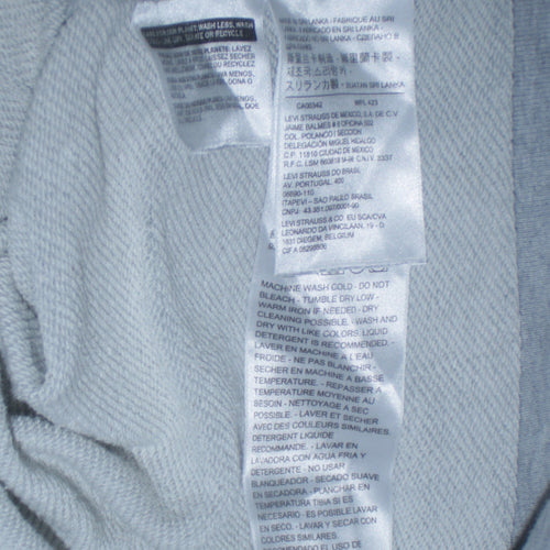 Levi's Men's Grey Logo Pullover Hoodie Size M Regular Fit