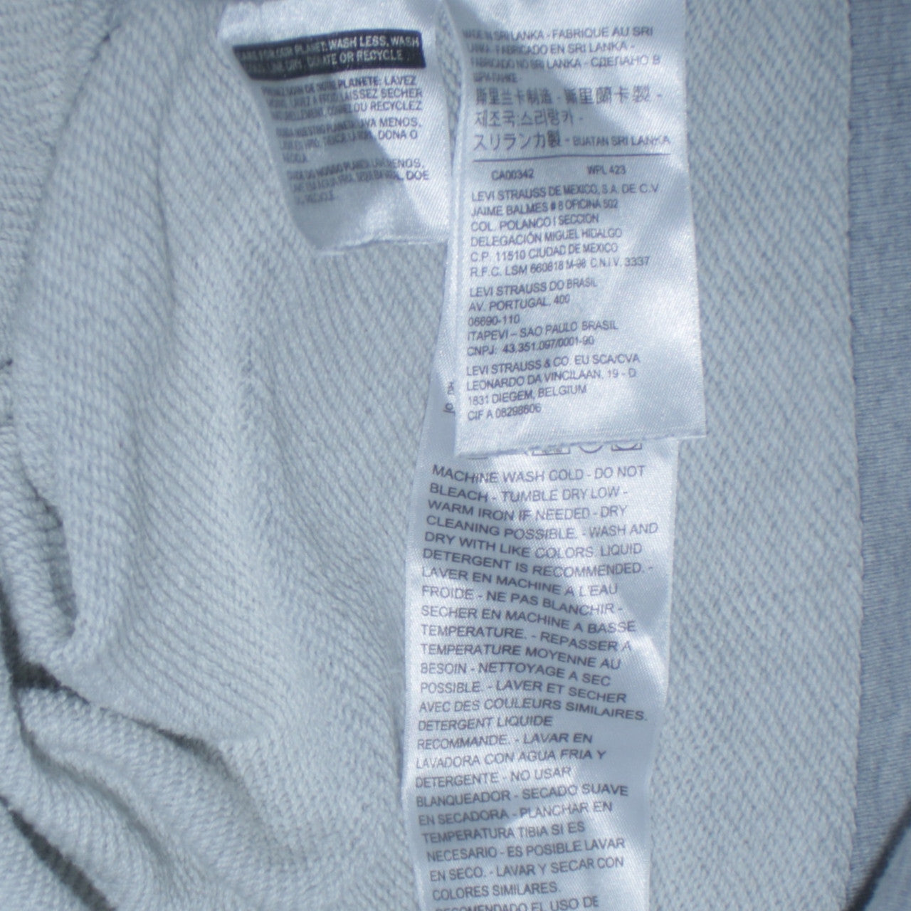 Levi's Men's Grey Logo Pullover Hoodie Size M Regular Fit