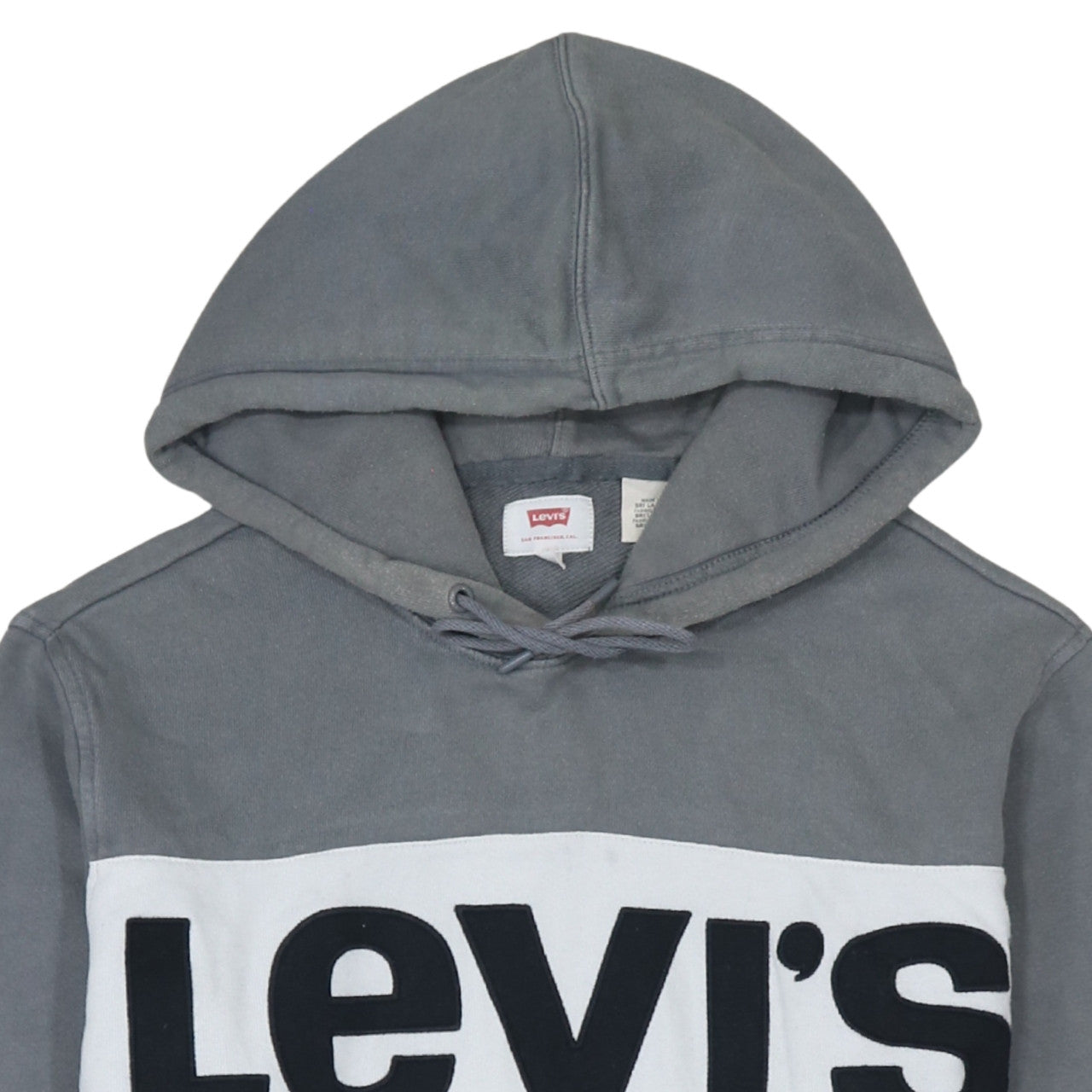 Levi's Men's Grey Logo Pullover Hoodie Size M Regular Fit