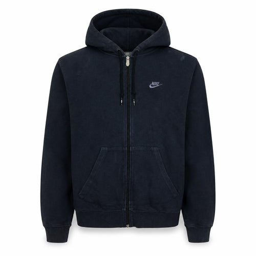 Nike Men’s Black Full Zip Hoodie L Fleece Sportswear Sweatshirt