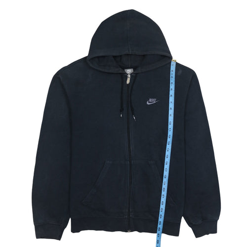 Nike Men’s Black Full Zip Hoodie L Fleece Sportswear Sweatshirt