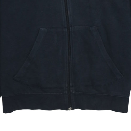 Nike Men’s Black Full Zip Hoodie L Fleece Sportswear Sweatshirt